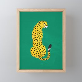 The Stare: Golden Cheetah Edition Framed Mini Art Print