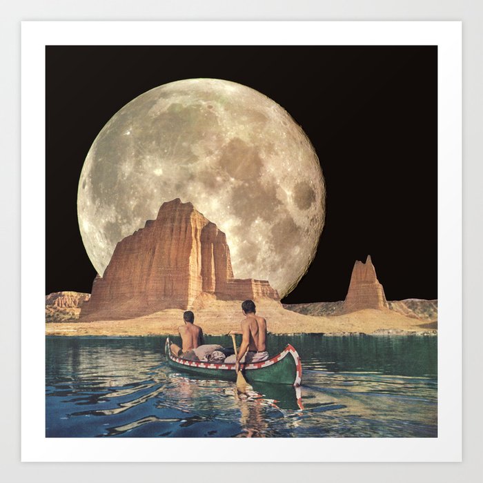 Discover the motif MOON RIVER by Beth Hoeckel as a print at TOPPOSTER