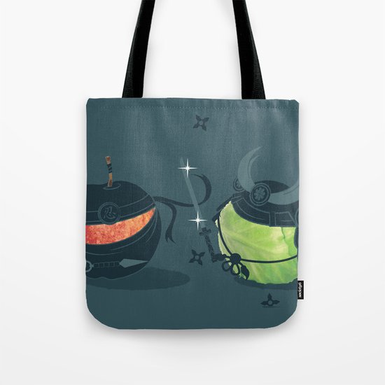 ninja vs samurai Tote Bag