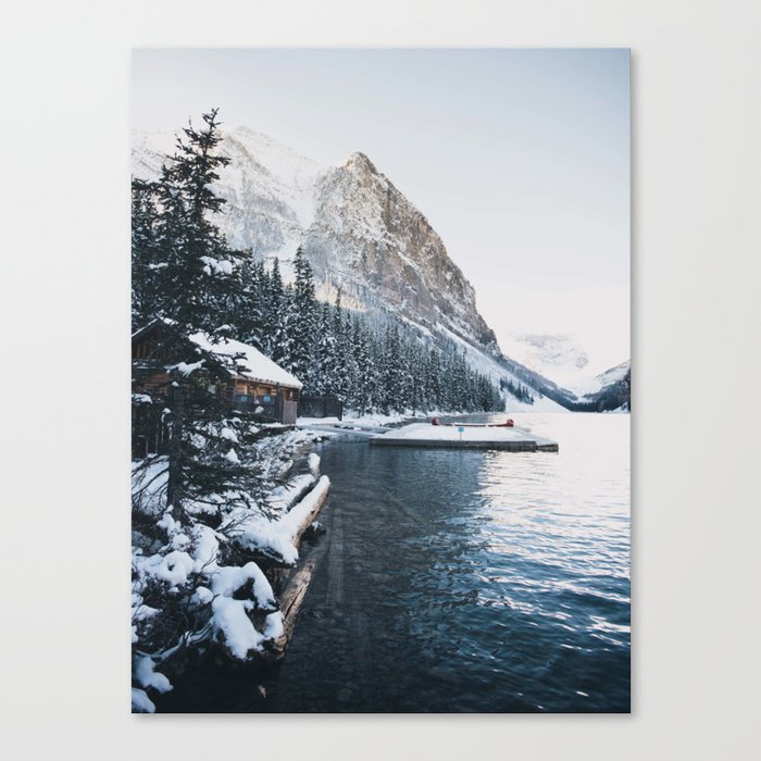 Winter Lake Louise Canvas Print