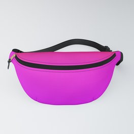 Bright Flamingo Pink to Bright Orlando Orchid Pink Ombre Shade Color Fade Fanny Pack