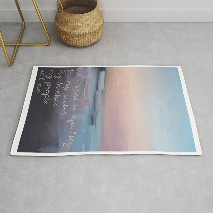 Nina Simone Quote Lyrics Rug