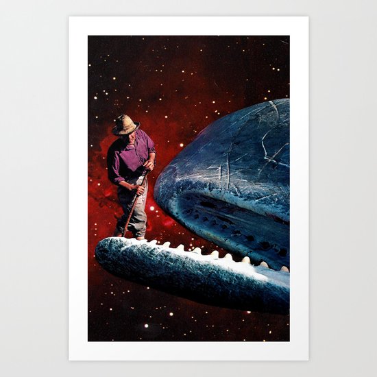 animals in space Art Print
