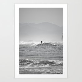 Surf Photography, Nature Photography, Black and White, Oregon Coast, Cannon Beach, Pacific Ocean, Pacific Northwest, Seascape Art Print