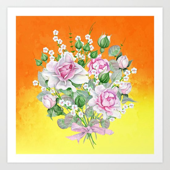Flowers bouquet #22 Art Print