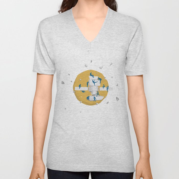 satellite V Neck T Shirt