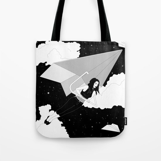 The Paper Plane Journey Tote Bag