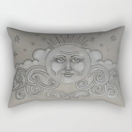 Silver Moon Rectangular Pillow
