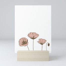 Poppies in Pastel Mini Art Print