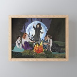 Campfire Witches Framed Mini Art Print