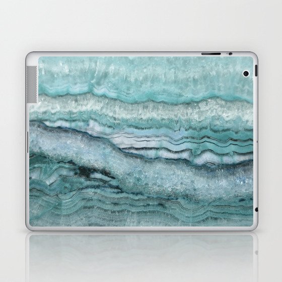 Mystic Stone Aqua Teal Laptop & iPad Skin