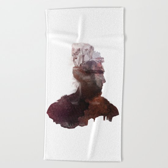 Inner wildness Beach Towel