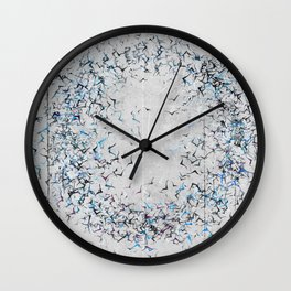 Karmic circle. Original bird theme design. Wall Clock