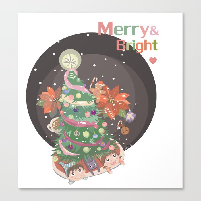 Merry and Bright Canvas Print