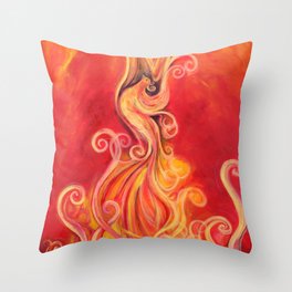 The Rising Phoenix Throw Pillow