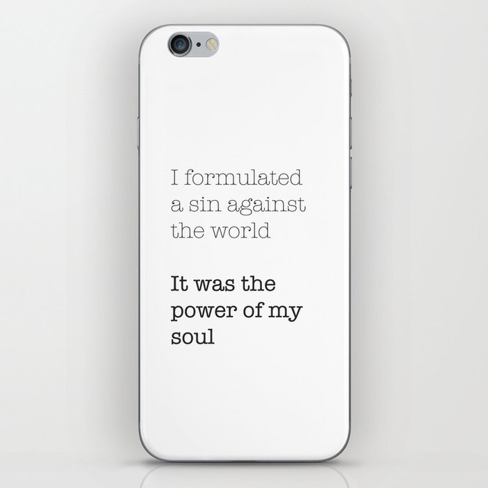 My Sin Against the World iPhone Skin