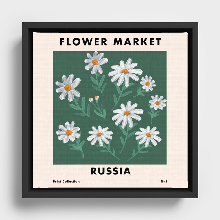 Flower Market Russia No.1  Framed Canvas