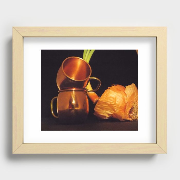 The Onion and the brass Recessed Framed Print