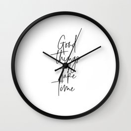 Time Quote Wall Clocks For Any Decor Style Society6