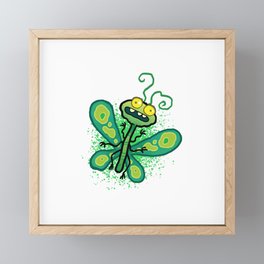 Zombie Butterfly Framed Mini Art Print