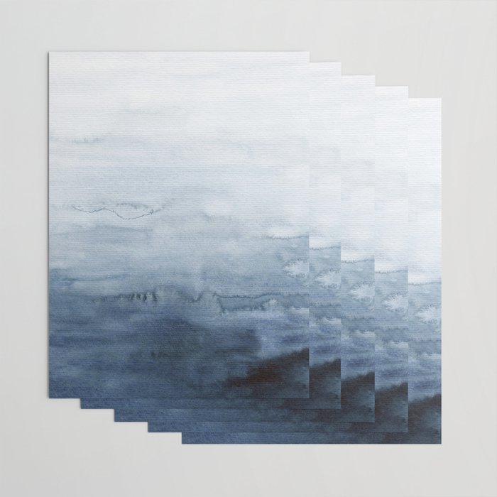 Indigo Abstract Painting No 4 Wrapping Paper By Ccartstudio Society6