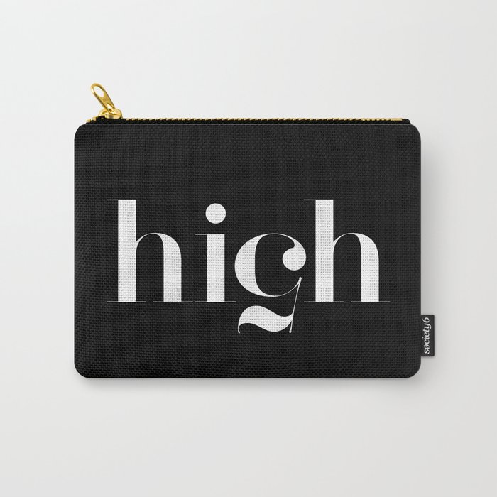 Typography Carry-All Pouch