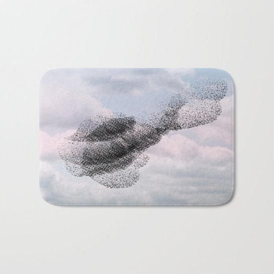 Swooping and looping version 2 Bath Mat