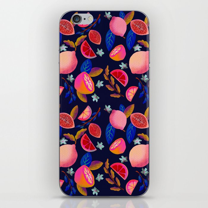 Lemon print - multicolor iPhone Skin