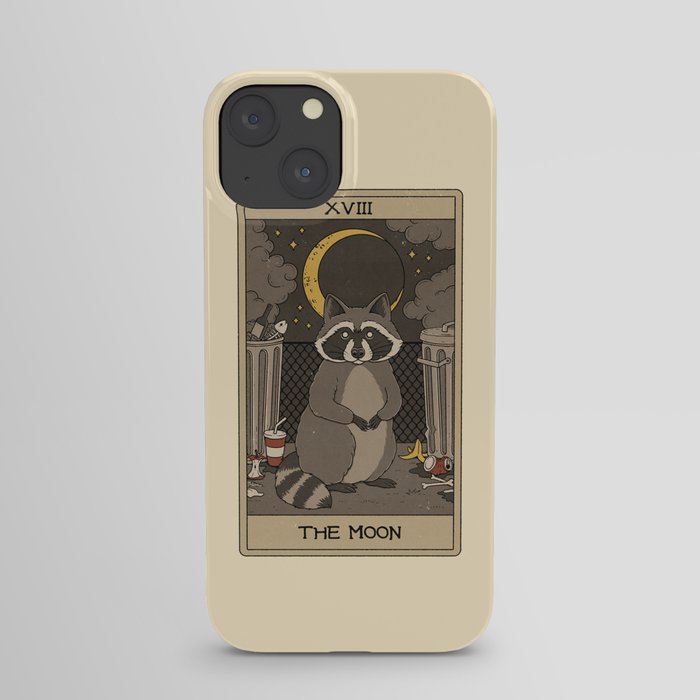 The Moon - Raccoons Tarot iPhone Case