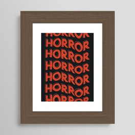 Horror  Framed Art Print