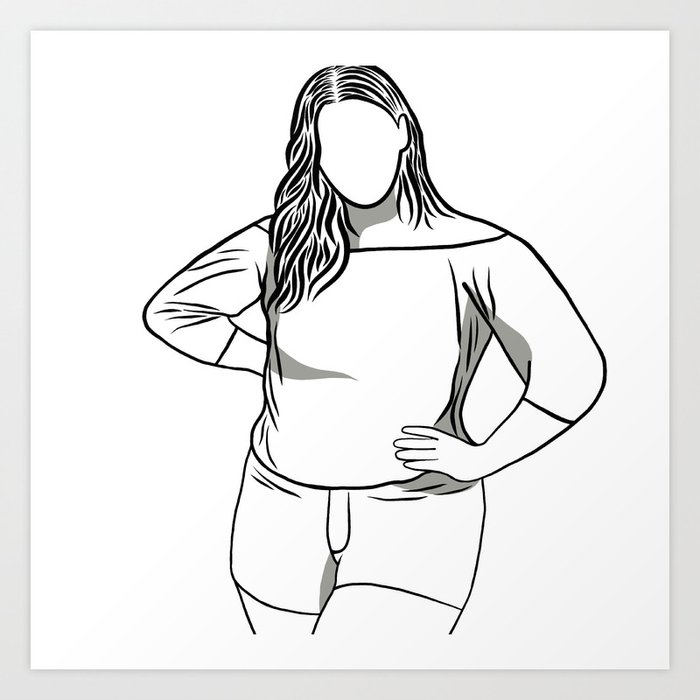 plus size drawing