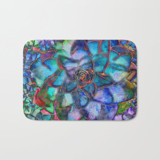 Succulent Bath Mat