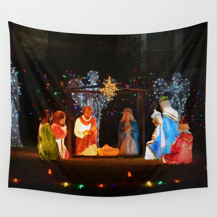 Nativity cheap scene tapestry