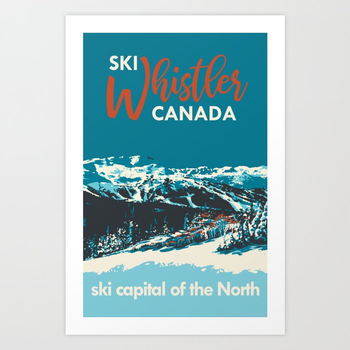 Ski Whistler Canada Art Print
