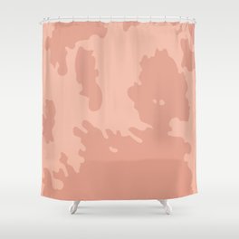 Soft Pink Cowhide Spots  Shower Curtain