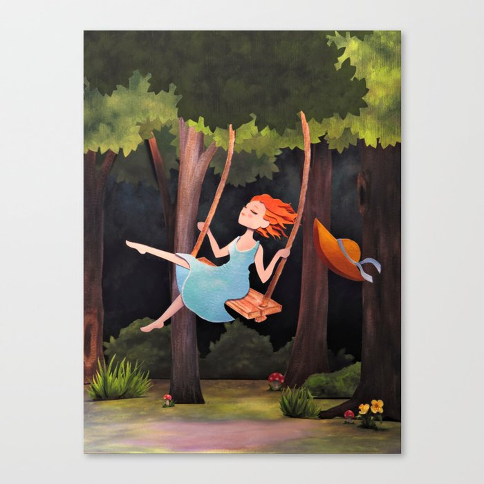 Forest Girl Canvas Print
