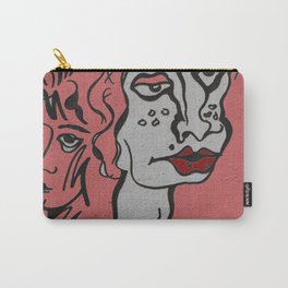 Treacherous sisters Carry-All Pouch | Chalk Charcoal, Acrylic, Abstract, Love, Digital, Street Art, Illustration, Avantgarde, Popart, Artwork 