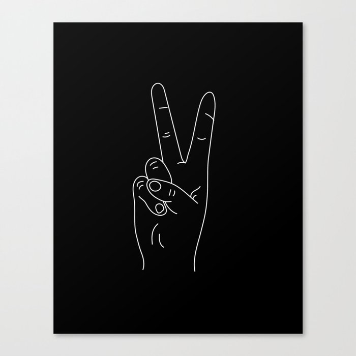 Peace out Canvas Print