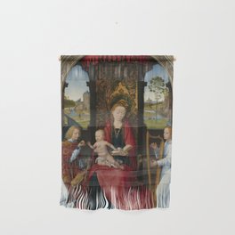 Hans Memling "Madonna and Child with Angels" Wall Hanging
