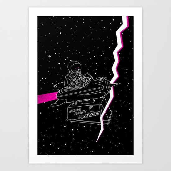 Space Journey Art Print