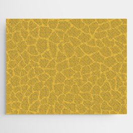 Mosaic Abstract Art Gold Jigsaw Puzzle