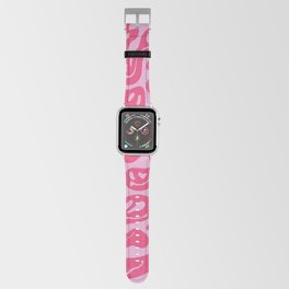 Hot Pink Dripping Smiley Apple Watch Band