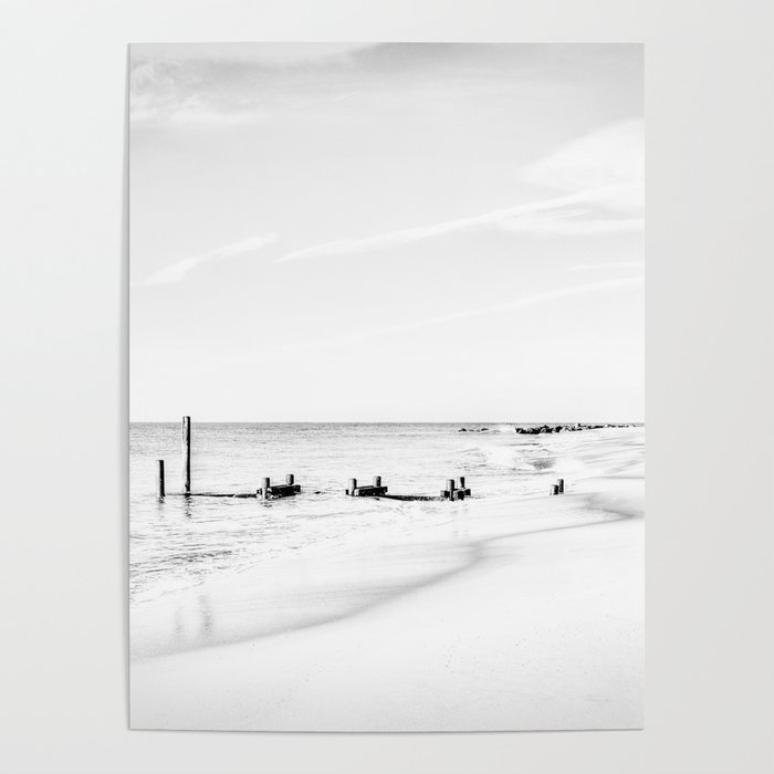 Cape May in Black and White Poster