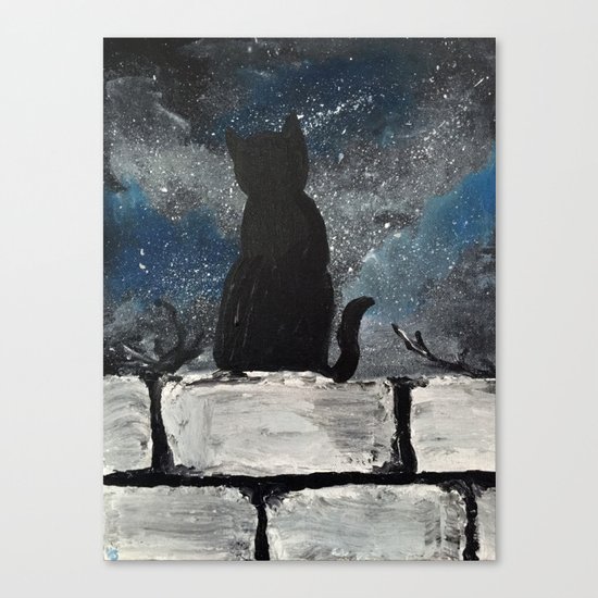 Twinkle Twinkle Little Cat Canvas Print