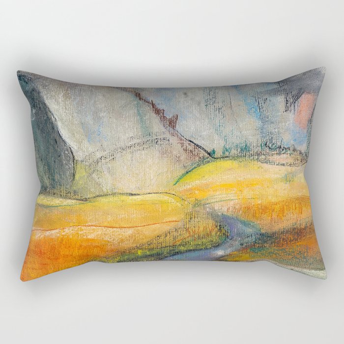 Yosemite Mountain Cliffs Rectangular Pillow