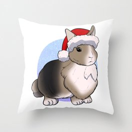 Santa Bunny Throw Pillow