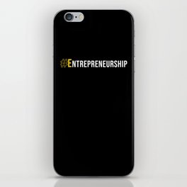 #Entrepreneurship iPhone Skin