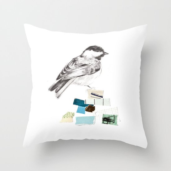 Blue Bird Throw Pillow