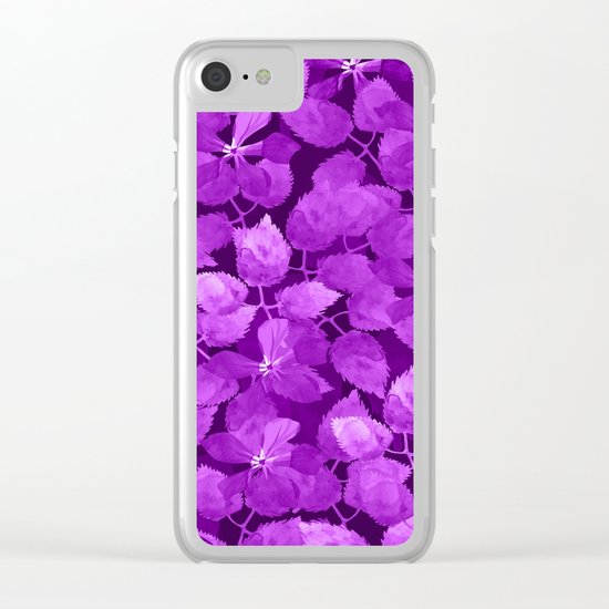 watercolor Botanical garden IV Clear iPhone Case