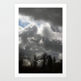 Moody Winter Sky Art Print